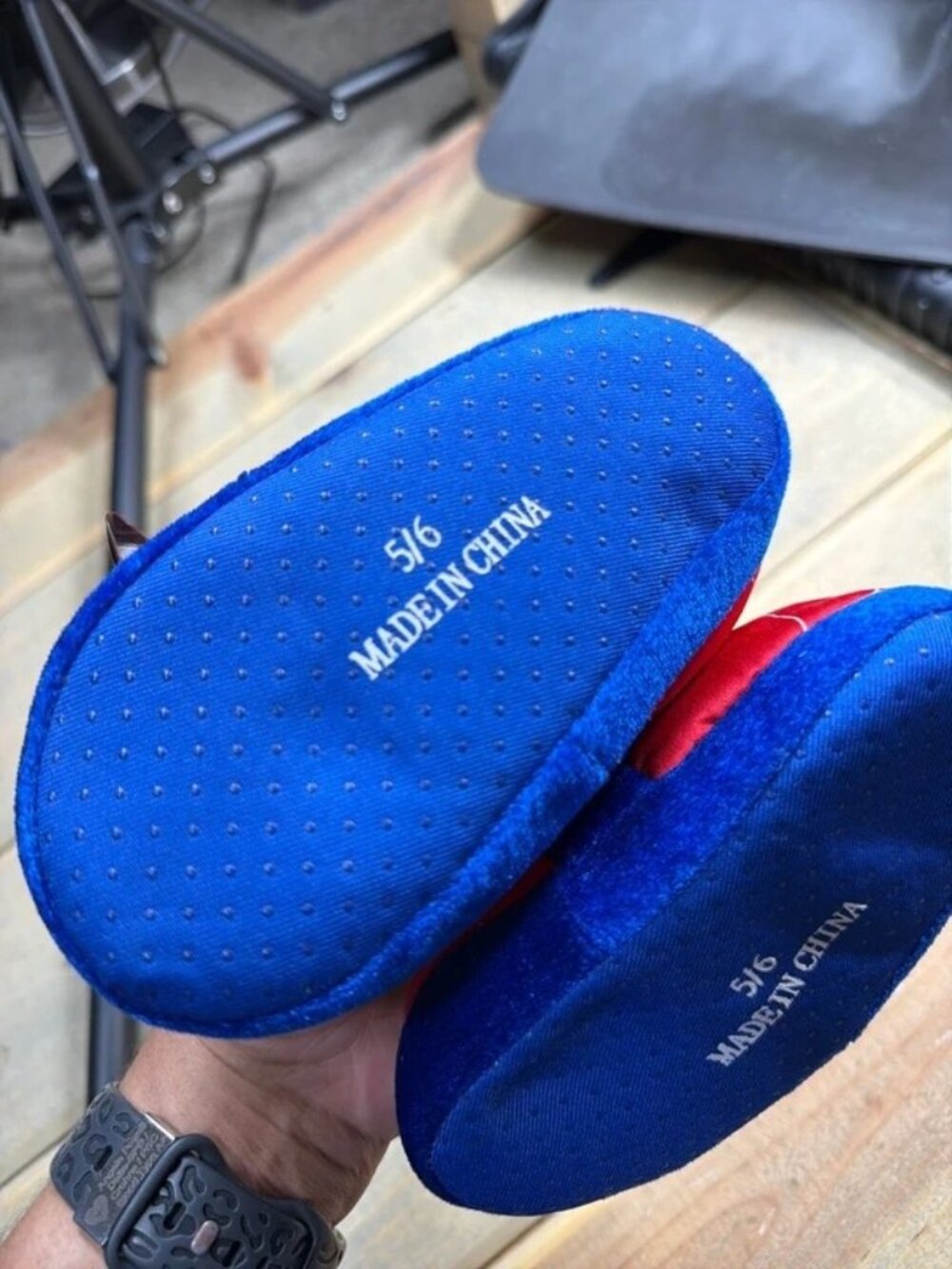 Marvel Spider-Man Boys Indoor House Slippers Shoes Size US 5/6 Red Blue Good - Picture 3 of 4